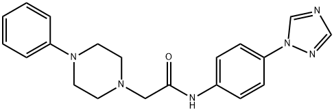 2-(4-PHENYLPIPERAZINO)-N-[4-(1H-1,2,4-TRIAZOL-1-YL)PHENYL]ACETAMIDE