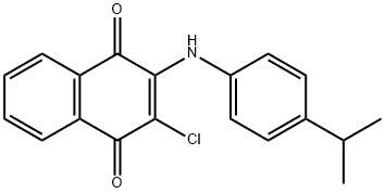 2-CHLORO-3-(4-ISOPROPYLANILINO)NAPHTHOQUINONE