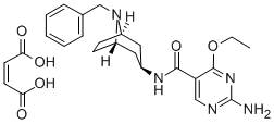 2-Amino-N-(8-benzyl-3-beta-nortropanyl)-4-ethoxy-5-pyrimidinecarboxami de maleate