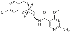 2-Amino-N-(8-(p-chlorobenzyl)-3-beta-nortropanyl)-4-methoxy-5-pyrimidi necarboxamide