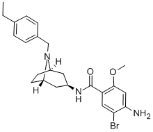 Benzamide, 4-amino-5-bromo-N-(8-((4-ethylphenyl)methyl)-8-azabicyclo(3 .2.1)oct-3-yl)-2-methoxy-, exo-