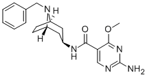 5-Pyrimidinecarboxamide, 2-amino-N-(8-benzyl-3-beta-nortropanyl)-4-met hoxy-