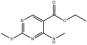 ETHYL 4-(METHYLAMINO)-2-(METHYLSULFANYL)-5-PYRIMIDINECARBOXYLATE Structural