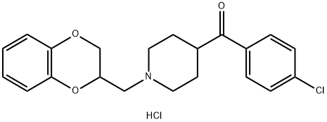 Methanone, (4-chlorophenyl)(1-((2,3-dihydro-1,4-benzodioxin-2-yl)methy l)-4-piperidinyl)-, hydrochloride