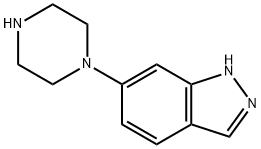 6-(Piperazin-1-yl)-1H-indazole Structural