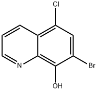 7-BROMO-5-CHLORO-8-HYDROXYQUINOLINE Structural