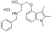 1-Benzylamino-3-((1,2,3-trimethyl-1H-indol-4-yl)oxy)-2-propanol hydroc hloride