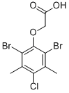 (2,6-DIBROMO-4-CHLORO-3,5-DIMETHYLPHENOXY)ACETIC ACID Structural