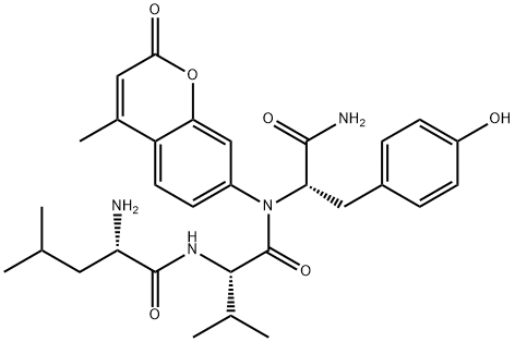 H-LEU-VAL-TYR-AMC Structural