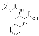 BOC-(R)-3-AMINO-4-(2-BROMO-PHENYL)-BUTYRIC ACID Structural