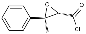 Oxiranecarbonyl chloride, 3-methyl-3-phenyl-, trans- (9CI) Structural