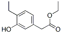 Benzeneacetic acid, 4-ethyl-3-hydroxy-, ethyl ester (9CI) Structural