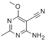 4-AMINO-6-METHOXY-2-METHYLPYRIMIDINE-5-CARBONITRILE Structural