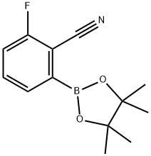 2-Cyano-3-fluorophenylboronic acid pinacol ester Structural