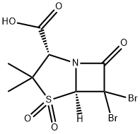 (3S)-6,6-DIBROMO-2,2-DIMETHYLPENAM-3-CARBOXYLIC ACID 1,1-DIOXIDE Structural