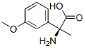 Benzeneacetic acid, alpha-amino-3-methoxy-alpha-methyl-, (alphaS)- (9CI) Structural