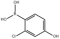 2-CHLORO-4-HYDROXYPHENYLBORONIC ACID Structural