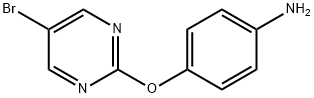 4-(5-bromopyrimidin-2-yloxy)benzenamine Structural