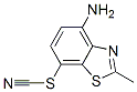 Thiocyanic acid, 4-amino-2-methyl-7-benzothiazolyl ester (7CI,8CI,9CI) Structural