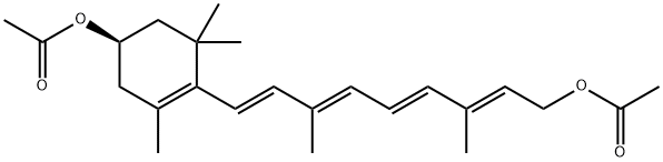 rac all-trans  3-(Acetyloxy)-retinol Acetate Structural