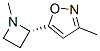 Isoxazole, 3-methyl-5-(1-methyl-2-azetidinyl)-, (S)- (9CI) Structural