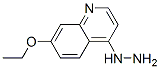 Quinoline, 7-ethoxy-4-hydrazino- (9CI) Structural