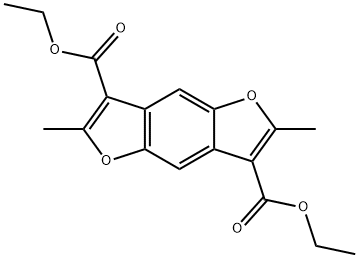 Benzo[1,2-b:4,5-b']difuran-3,7-dicarboxylic acid, 2,6-diMethyl-, 3,7-diethyl ester Structural