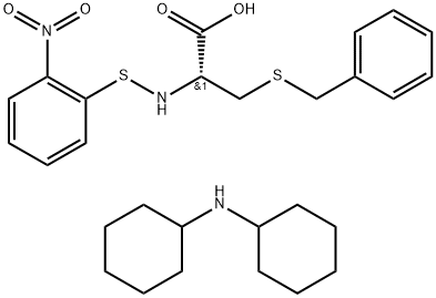 N-(2-NITROPHENYLSULFENYL)-S-BENZYL-L-CYSTEINE DICYCLOHEXYLAMMONIUM SALT Structural