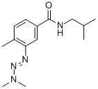 Benzamide, 3-(3,3-dimethyl-1-triazenyl)-4-methyl-N-(2-methylpropyl)- Structural