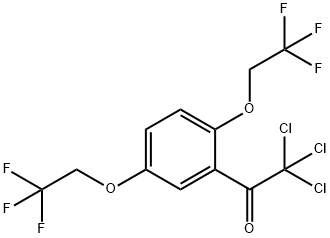 1,4-BIS(2,2,2-TRIFLUOROETHOXY)-2-(TRICHLOROACETYL)BENZENE Structural