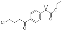 Ethyl 4-(4-chloro-1-oxobutyl)-alpha,alpha-dimethylbenzeneacetate Structural