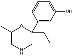 Phenol, 3-(2-ethyl-6-methyl-2-morpholinyl)- (9CI) Structural