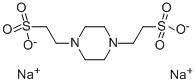 Disodium piperazine-1,4-diethanesulphonate Structural