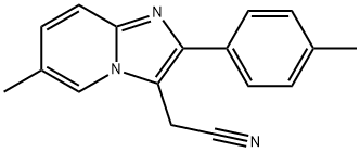 (6-METHYL-2-P-TOLYL-IMIDAZO[1,2-A]PYRIDIN-3-YL)-ACETONITRILE Structural