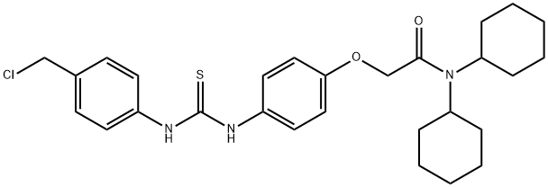 2-(4-((((4-(Chloromethyl)phenyl)amino)thioxomethyl)amino)phenoxy)-N,N- dicyclohexylacetamide