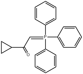 1-Cyclopropyl-2-(triphenylphosphoranylidene)-ethanone Structural