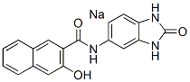 sodium N-(2,3-dihydro-2-oxo-1H-benzimidazol-5-yl)-3-hydroxynaphthalene-2-carboxamidate Structural