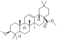 3-METHOXY-(3BETA)-OLEAN-12-EN-28-OIC ACID METHYL ESTER Structural