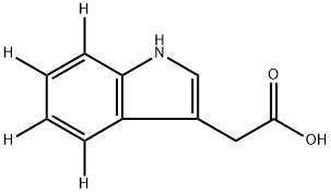 Indoleacetic Acid-d4 Structural