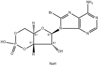 8-BROMOADENOSINE-3',5'-CYCLIC MONOPHOSPHATE SODIUM SALT Structural