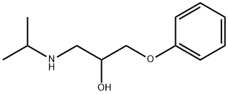 1-(isopropylamino)-3-phenoxy-2-propanol Structural