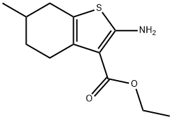 2-AMINO-6-METHYL-4,5,6,7-TETRAHYDRO-BENZO[B]THIOPHENE-3-CARBOXYLIC ACID ETHYL ESTER Structural