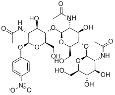 P-NITROPHENYL BETA-D-N,N',N''-TRIACETYLCHITOTRIOSE Structural