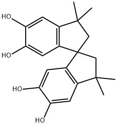 5,5',6,6'-TETRAHYDROXY-3,3,3',3'-TETRAMETHYL-1,1'-SPIROBISINDANE Structural