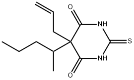 5-ALLYL-5-[1-METHYLBUTYL]-2-THIOBARBITURIC ACID Structural