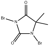 1,3-Dibromo-5,5-dimethylhydantoin Structural