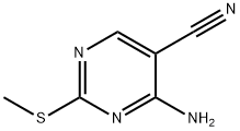 4-AMINO-2-(METHYLTHIO)PYRIMIDINE-5-CARBONITRILE Structural