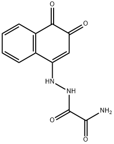 Semioxazamide, 1-(3,4-dihydro-3,4-dioxo-1-naphthyl)- Structural