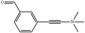 3-(TRIMETHYLSILYL)ETHYNYLBENZALDEHYDE Structural