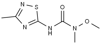 Urea, N-methoxy-N-methyl-N-(3-methyl-1,2,4-thiadiazol-5-yl)- (9CI) Structural